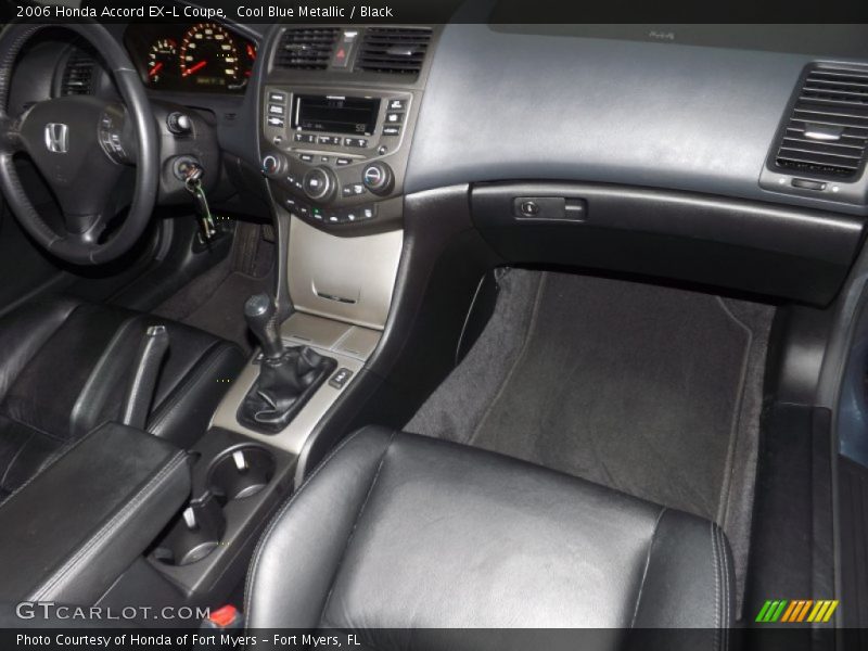 Cool Blue Metallic / Black 2006 Honda Accord EX-L Coupe