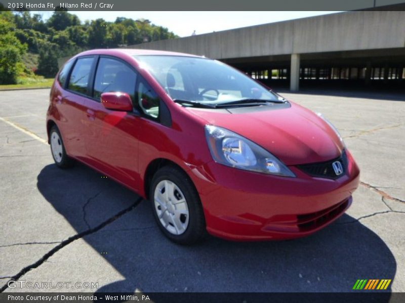 Milano Red / Gray 2013 Honda Fit