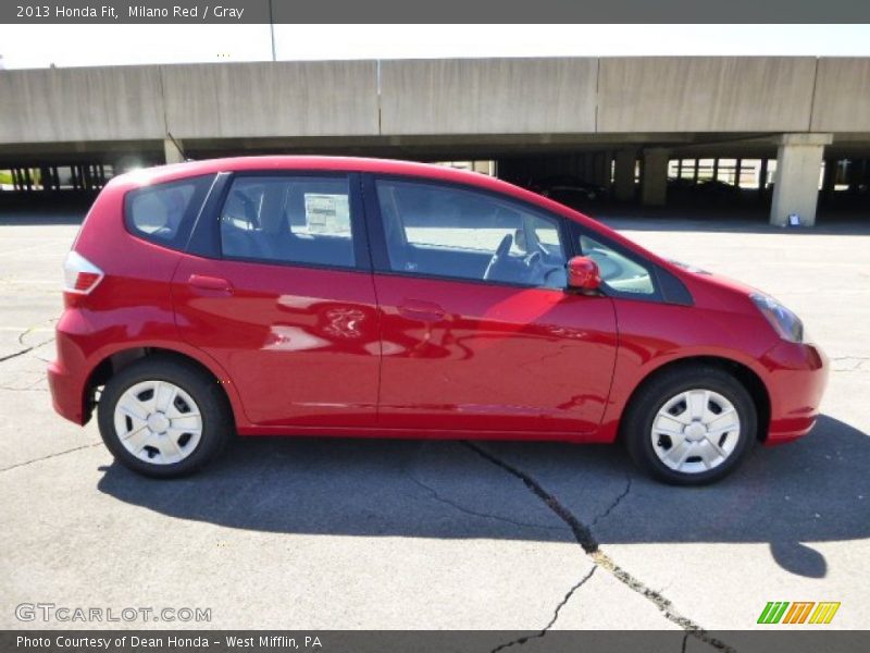 Milano Red / Gray 2013 Honda Fit