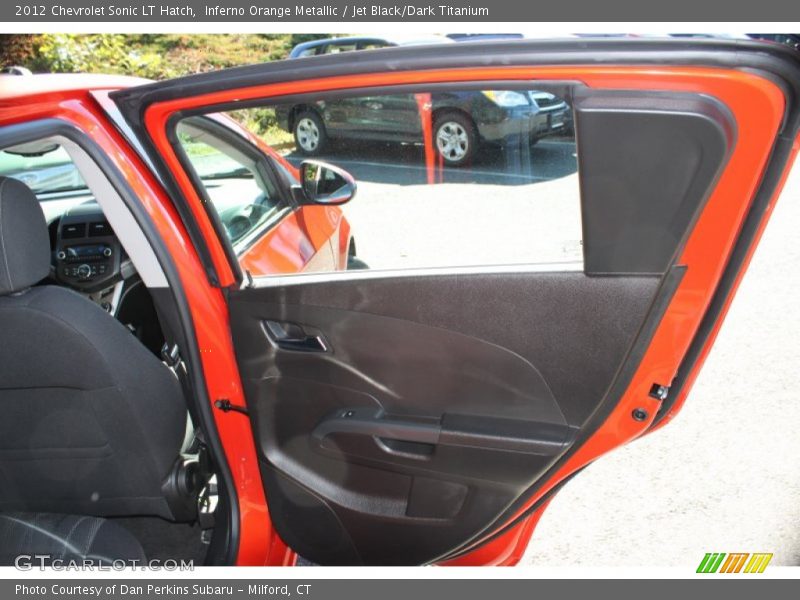 Inferno Orange Metallic / Jet Black/Dark Titanium 2012 Chevrolet Sonic LT Hatch