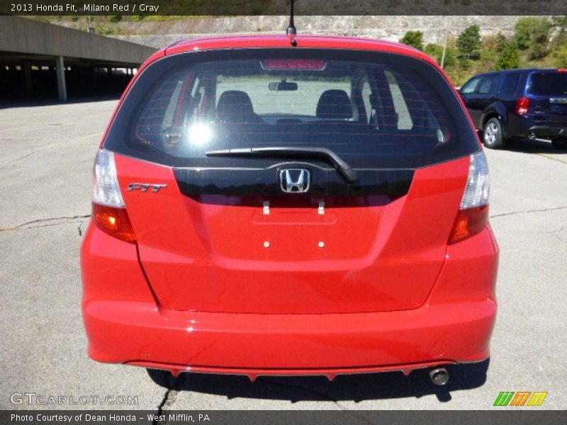 Milano Red / Gray 2013 Honda Fit