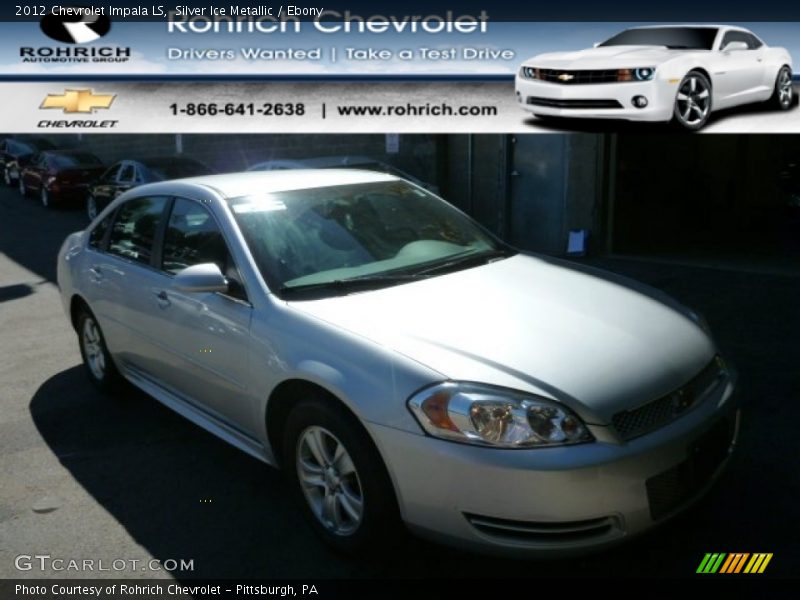 Silver Ice Metallic / Ebony 2012 Chevrolet Impala LS