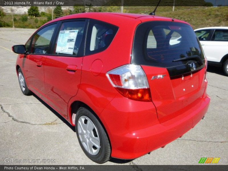 Milano Red / Gray 2013 Honda Fit