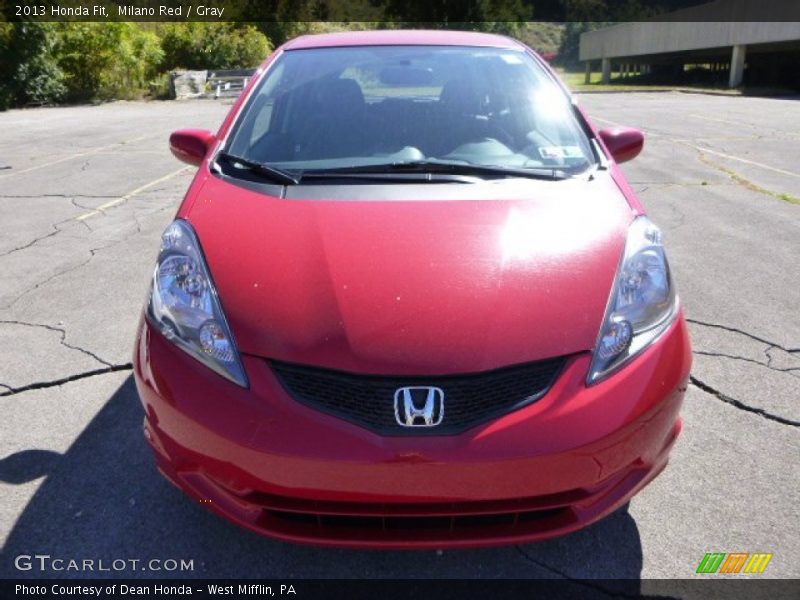 Milano Red / Gray 2013 Honda Fit