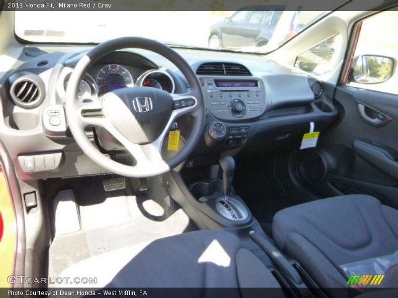 Milano Red / Gray 2013 Honda Fit