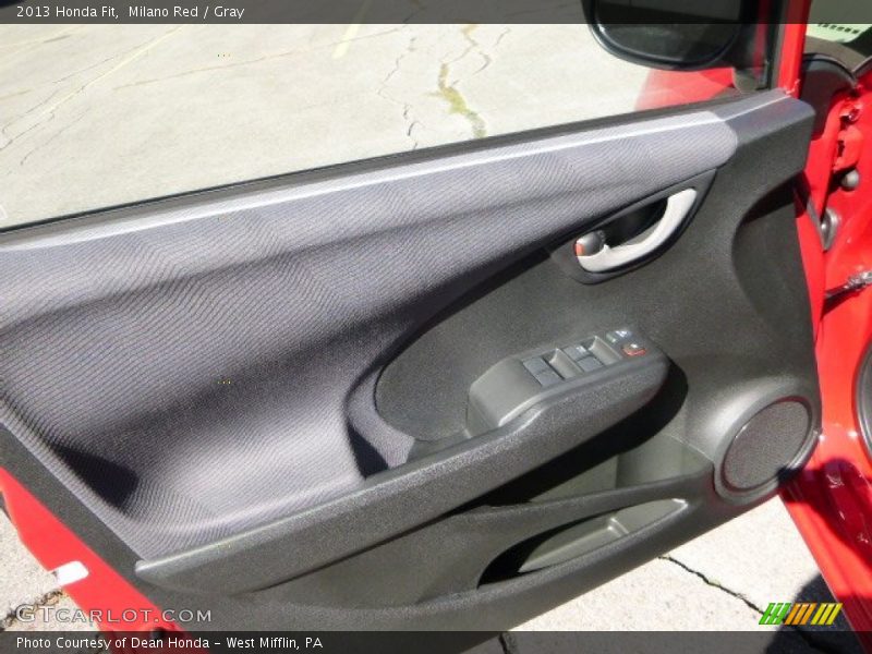 Milano Red / Gray 2013 Honda Fit