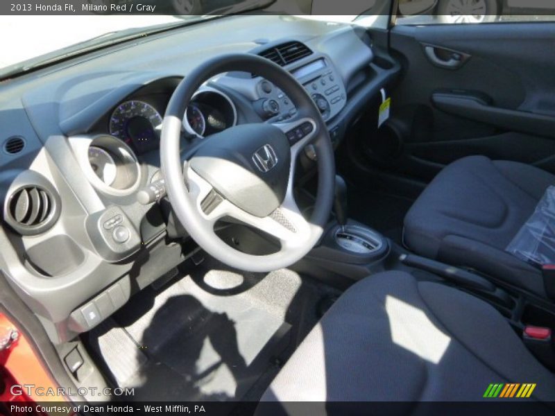 Milano Red / Gray 2013 Honda Fit