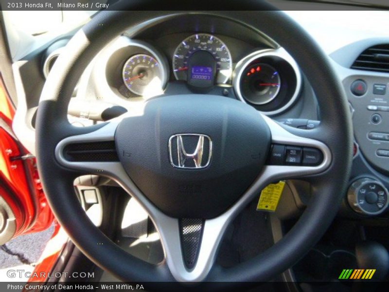 Milano Red / Gray 2013 Honda Fit