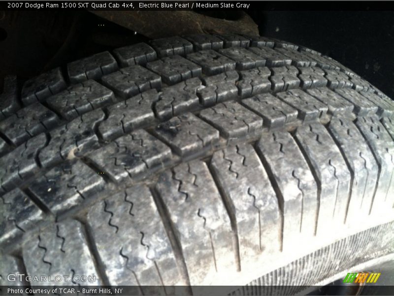Electric Blue Pearl / Medium Slate Gray 2007 Dodge Ram 1500 SXT Quad Cab 4x4