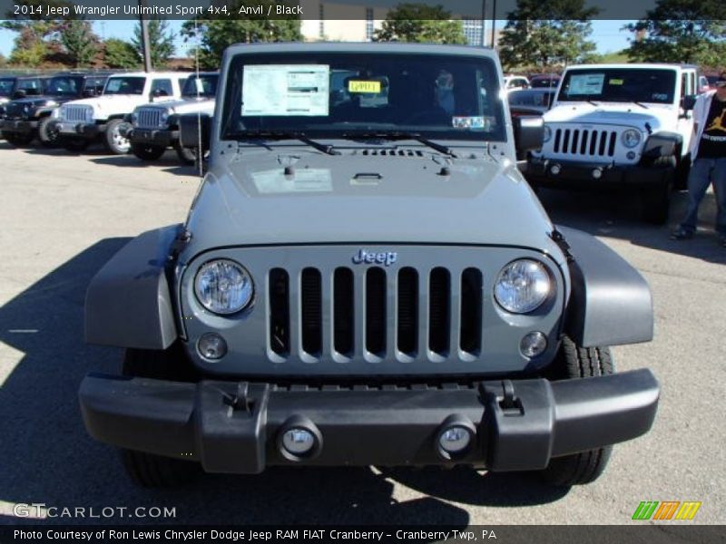 Anvil / Black 2014 Jeep Wrangler Unlimited Sport 4x4