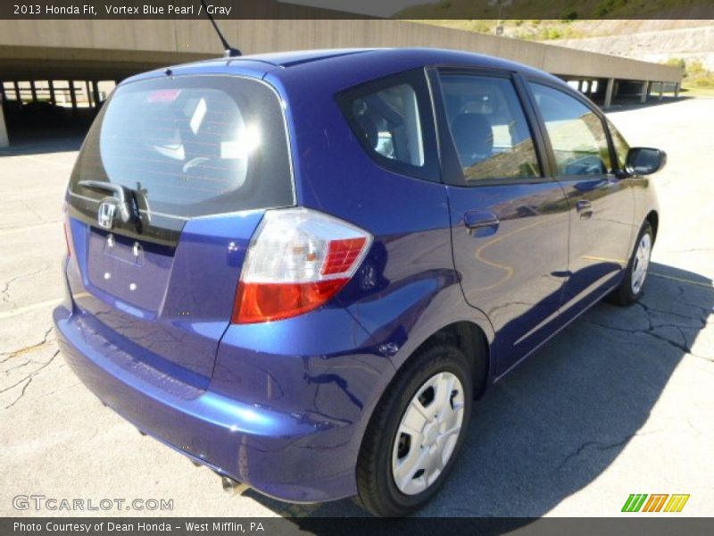 Vortex Blue Pearl / Gray 2013 Honda Fit
