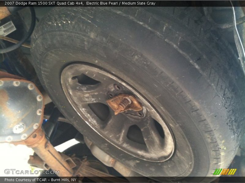 Electric Blue Pearl / Medium Slate Gray 2007 Dodge Ram 1500 SXT Quad Cab 4x4