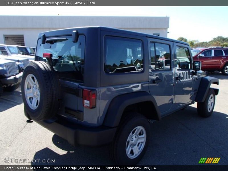 Anvil / Black 2014 Jeep Wrangler Unlimited Sport 4x4