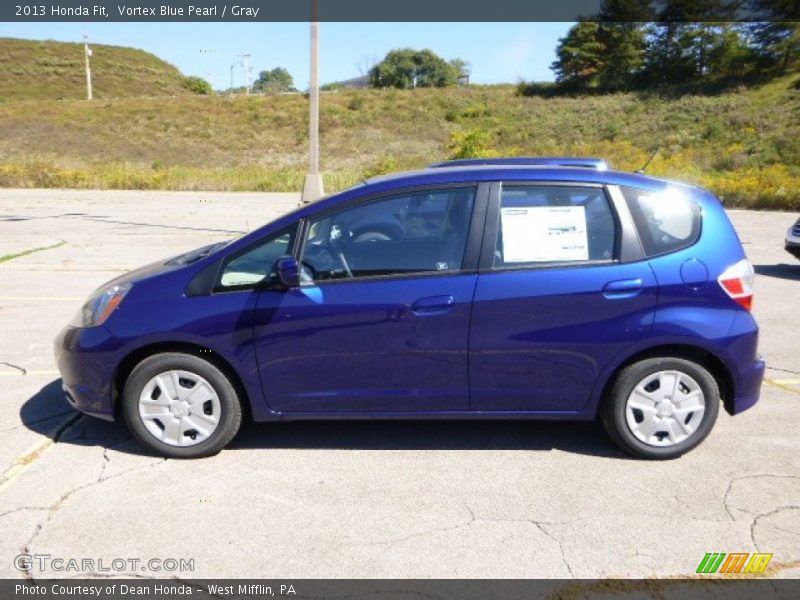 Vortex Blue Pearl / Gray 2013 Honda Fit