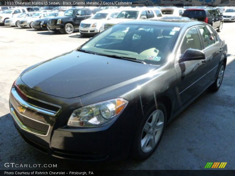 Black Granite Metallic / Cocoa/Cashmere 2010 Chevrolet Malibu LS Sedan