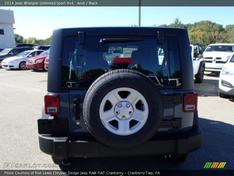 Anvil / Black 2014 Jeep Wrangler Unlimited Sport 4x4