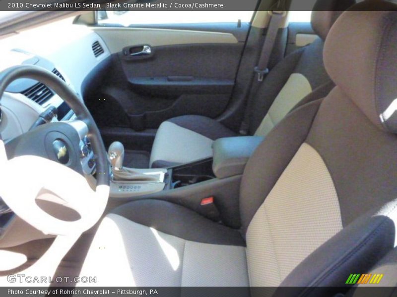 Black Granite Metallic / Cocoa/Cashmere 2010 Chevrolet Malibu LS Sedan