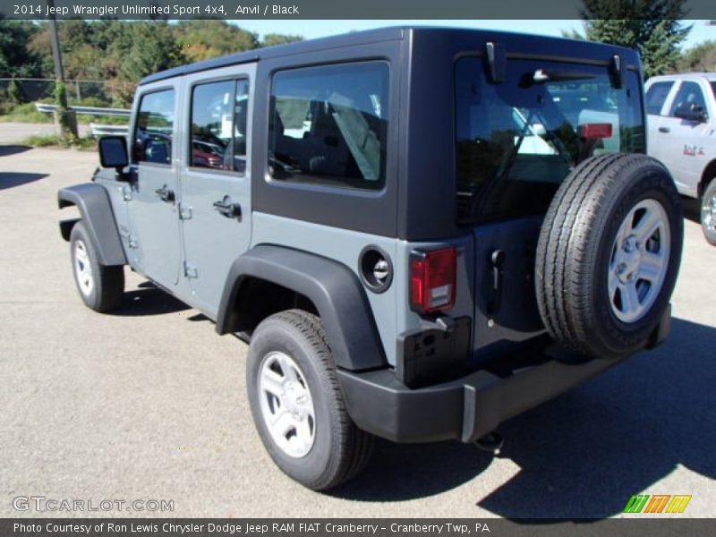 Anvil / Black 2014 Jeep Wrangler Unlimited Sport 4x4