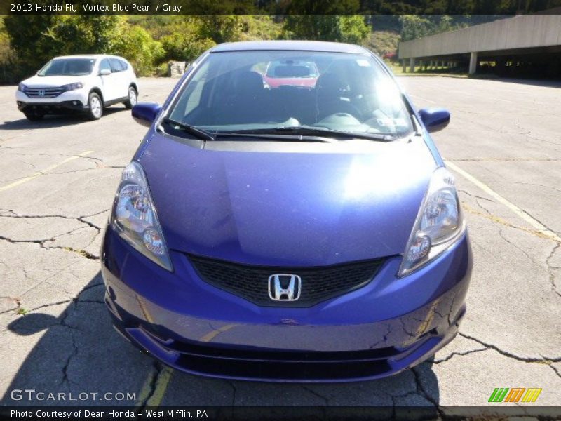 Vortex Blue Pearl / Gray 2013 Honda Fit