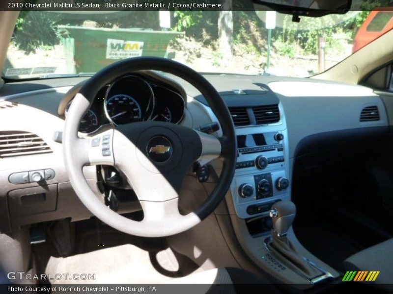 Black Granite Metallic / Cocoa/Cashmere 2010 Chevrolet Malibu LS Sedan