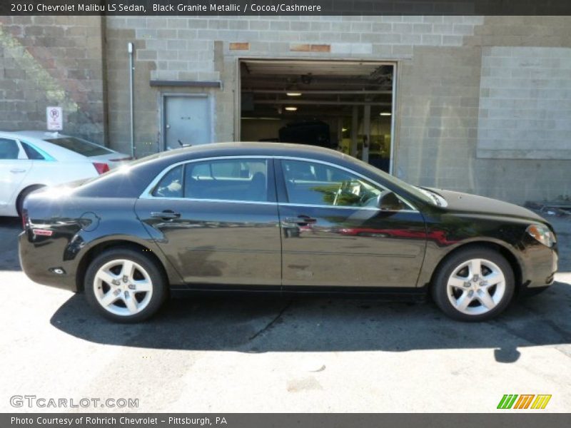 Black Granite Metallic / Cocoa/Cashmere 2010 Chevrolet Malibu LS Sedan