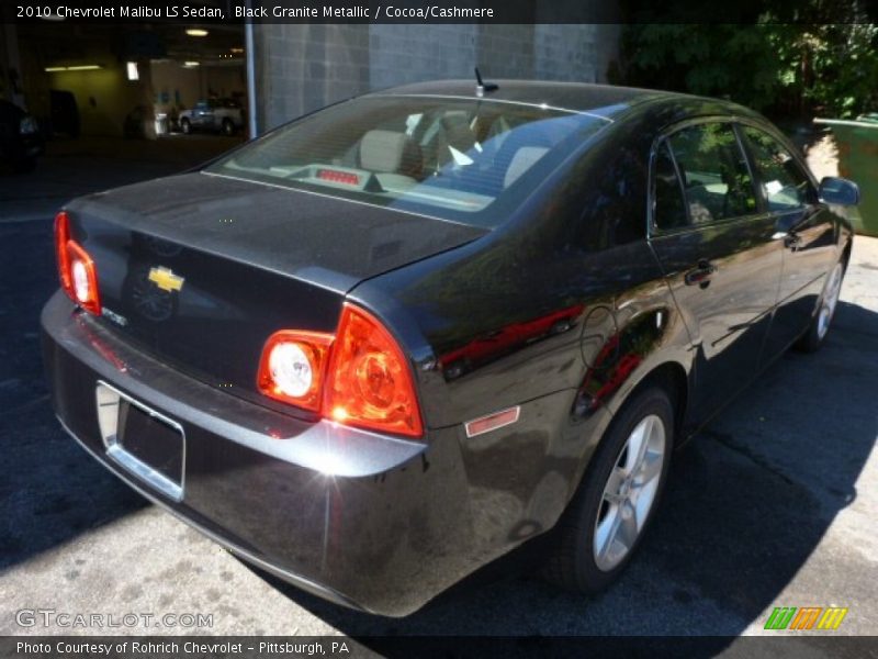Black Granite Metallic / Cocoa/Cashmere 2010 Chevrolet Malibu LS Sedan