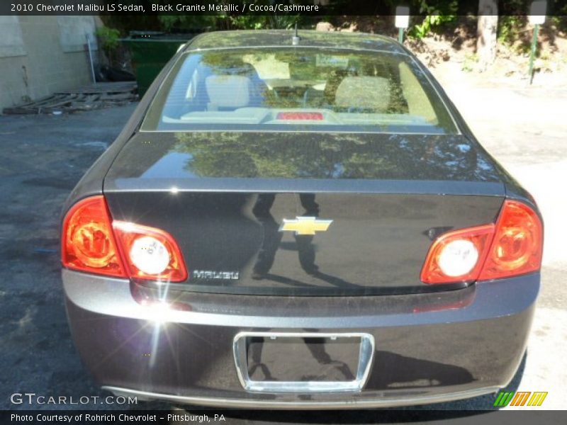Black Granite Metallic / Cocoa/Cashmere 2010 Chevrolet Malibu LS Sedan