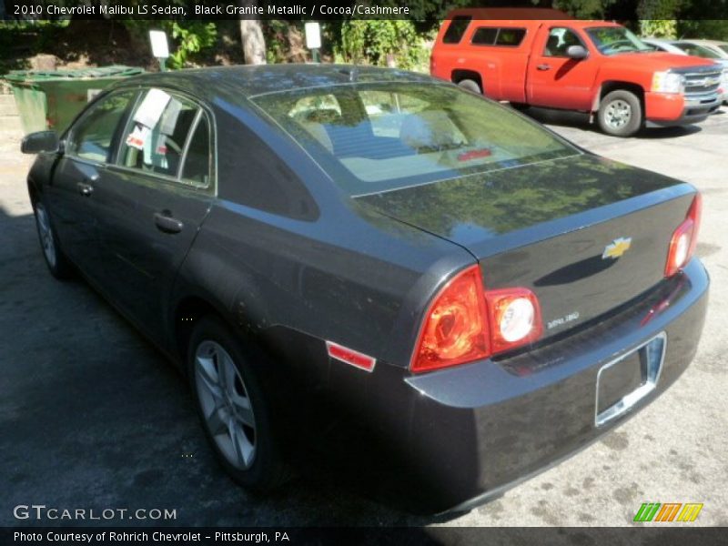 Black Granite Metallic / Cocoa/Cashmere 2010 Chevrolet Malibu LS Sedan