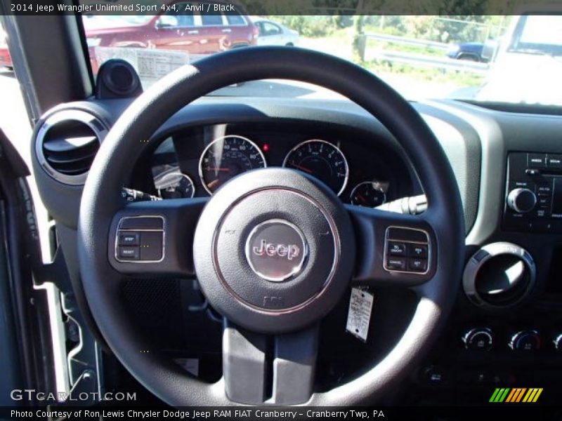 Anvil / Black 2014 Jeep Wrangler Unlimited Sport 4x4