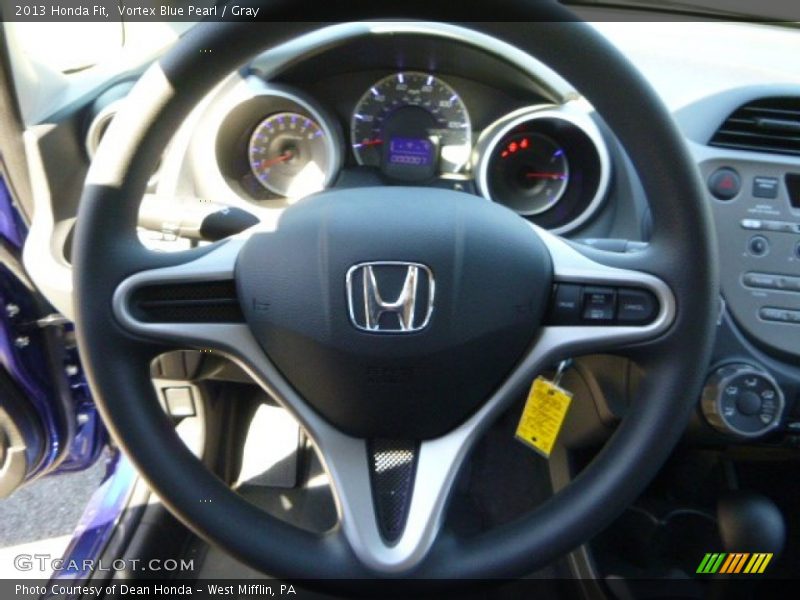 Vortex Blue Pearl / Gray 2013 Honda Fit