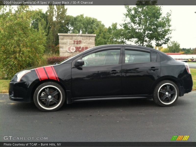 Super Black / SE-R Charcoal 2008 Nissan Sentra SE-R Spec V