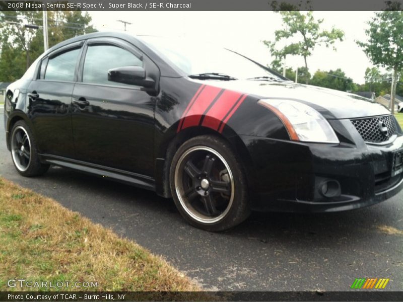 Super Black / SE-R Charcoal 2008 Nissan Sentra SE-R Spec V