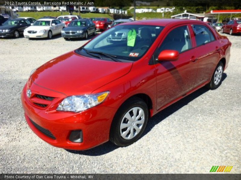 Barcelona Red Metallic / Ash 2012 Toyota Corolla