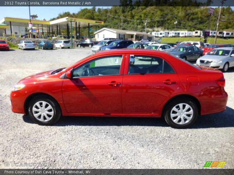 Barcelona Red Metallic / Ash 2012 Toyota Corolla