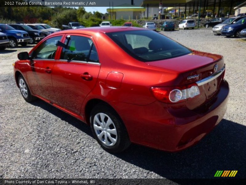 Barcelona Red Metallic / Ash 2012 Toyota Corolla