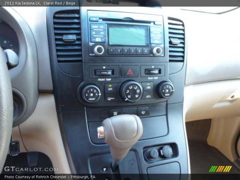 Claret Red / Beige 2011 Kia Sedona LX