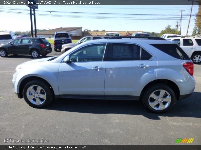 Silver Topaz Metallic / Jet Black 2014 Chevrolet Equinox LT AWD