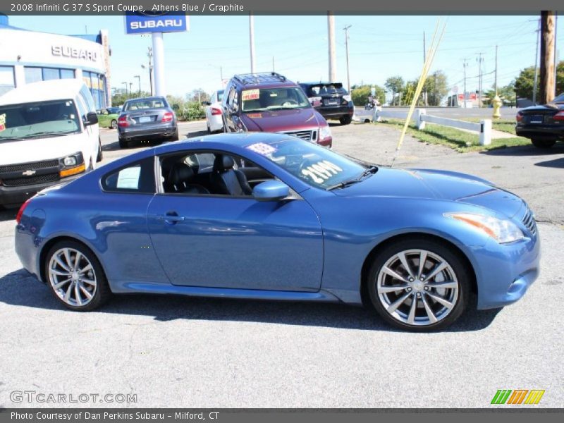 Athens Blue / Graphite 2008 Infiniti G 37 S Sport Coupe
