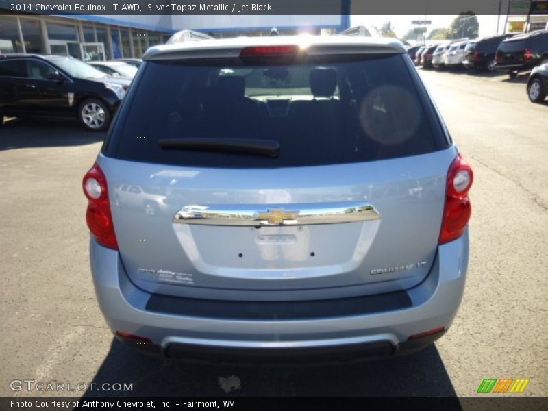 Silver Topaz Metallic / Jet Black 2014 Chevrolet Equinox LT AWD