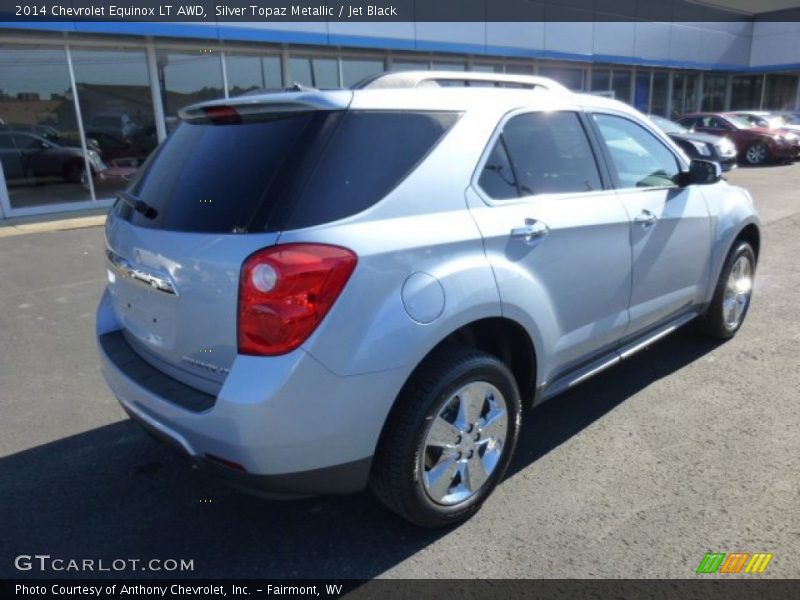 Silver Topaz Metallic / Jet Black 2014 Chevrolet Equinox LT AWD