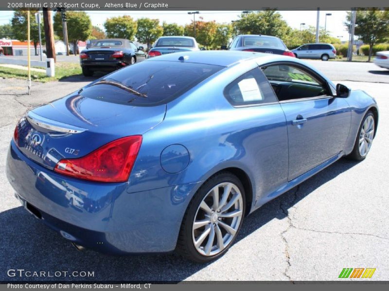 Athens Blue / Graphite 2008 Infiniti G 37 S Sport Coupe