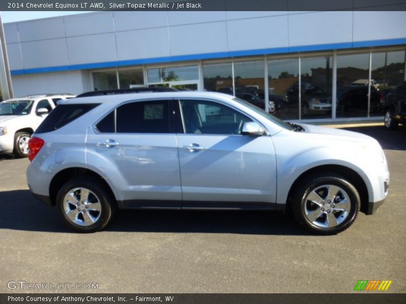 Silver Topaz Metallic / Jet Black 2014 Chevrolet Equinox LT AWD