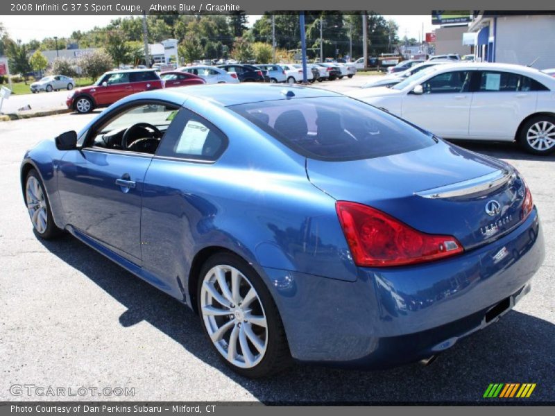 Athens Blue / Graphite 2008 Infiniti G 37 S Sport Coupe