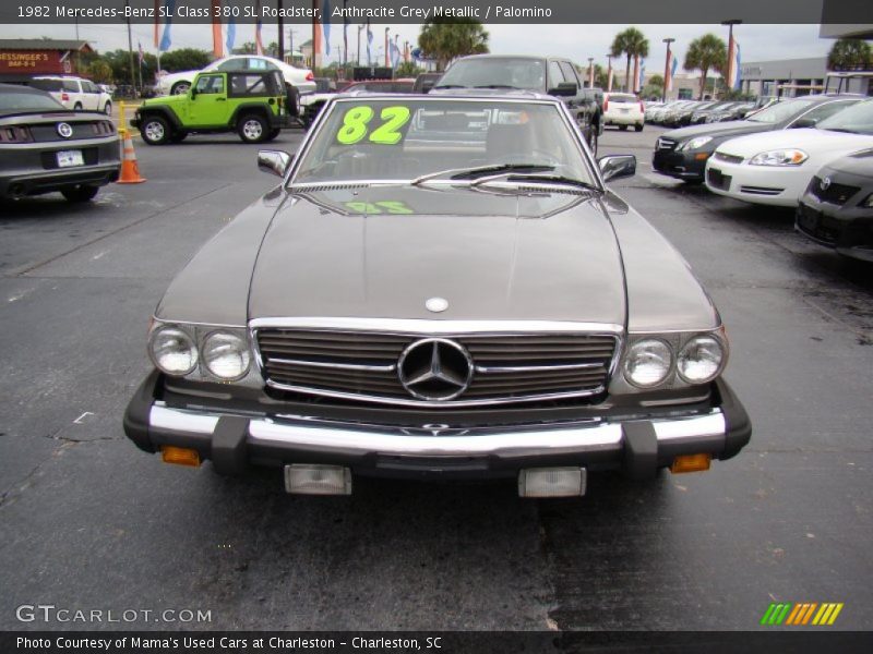 Anthracite Grey Metallic / Palomino 1982 Mercedes-Benz SL Class 380 SL Roadster