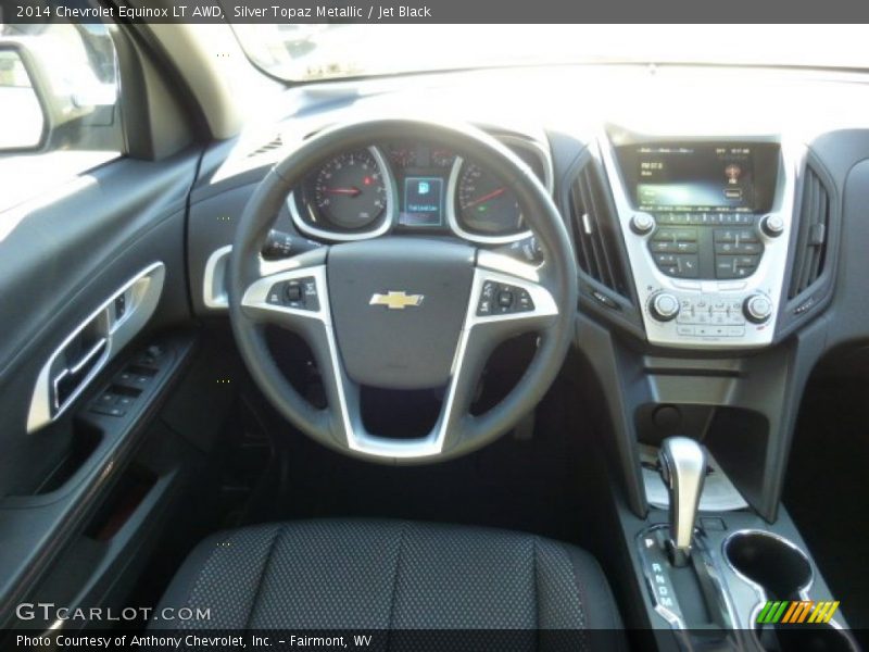 Silver Topaz Metallic / Jet Black 2014 Chevrolet Equinox LT AWD