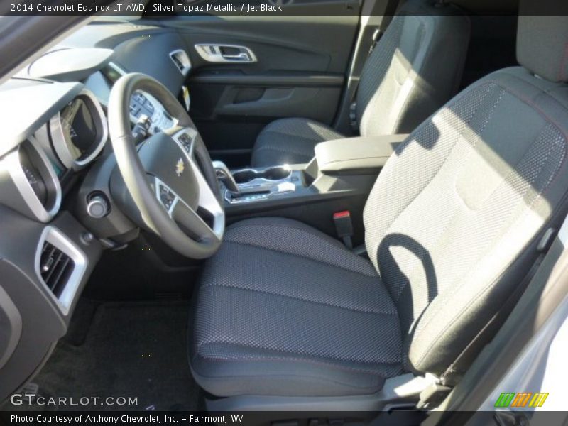 Silver Topaz Metallic / Jet Black 2014 Chevrolet Equinox LT AWD