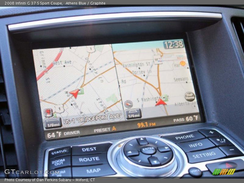 Athens Blue / Graphite 2008 Infiniti G 37 S Sport Coupe