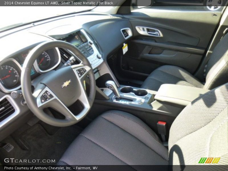 Silver Topaz Metallic / Jet Black 2014 Chevrolet Equinox LT AWD