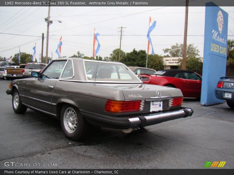 Anthracite Grey Metallic / Palomino 1982 Mercedes-Benz SL Class 380 SL Roadster