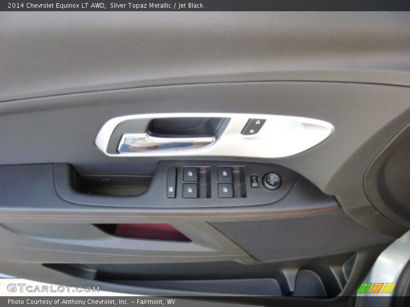 Silver Topaz Metallic / Jet Black 2014 Chevrolet Equinox LT AWD
